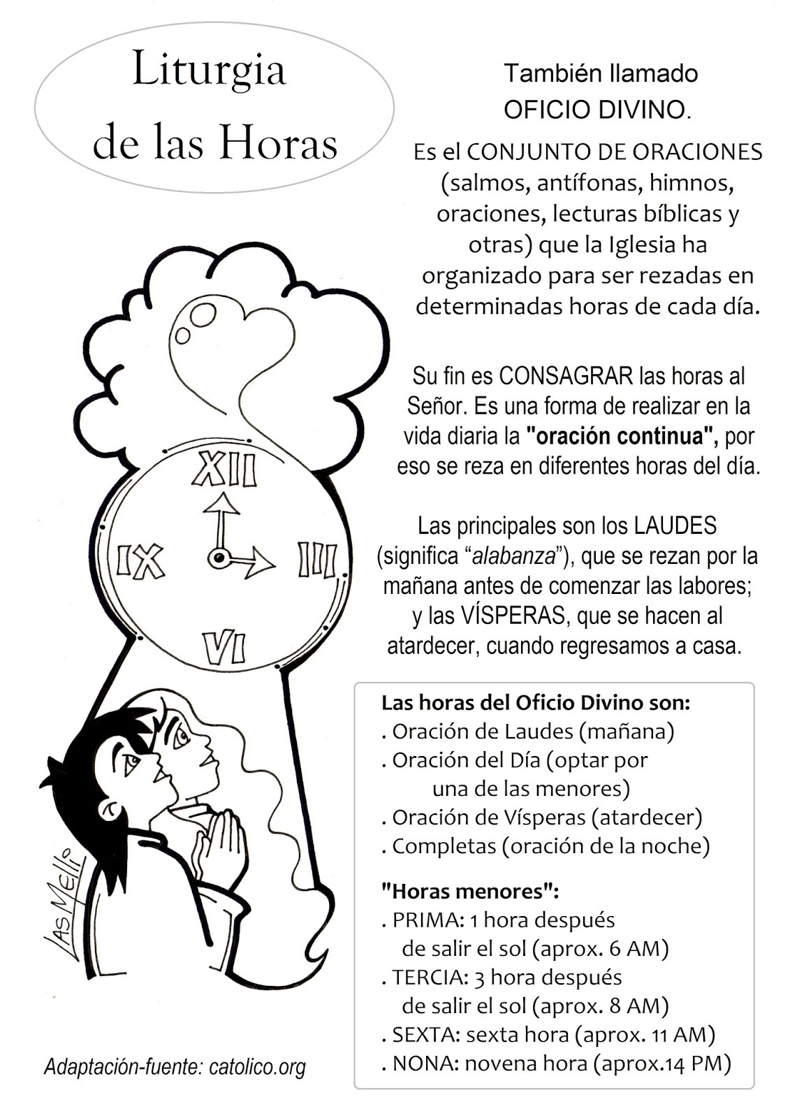 El Rincón de las Melli DICCIONARIO ILUSTRADO Liturgia de las horas