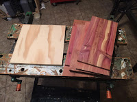 Plywood and red cedar