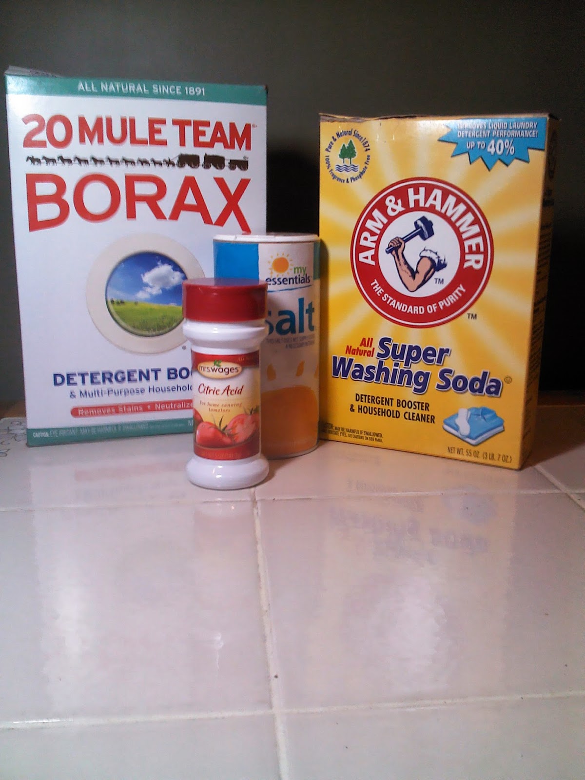 Carleen's Crafty Kitchen Homemade Dishwasher Detergent