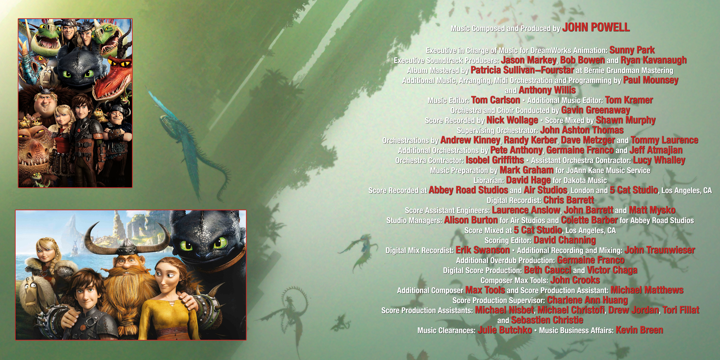 Holy Grail Records Vintage How To Train Your Dragon 2 Score