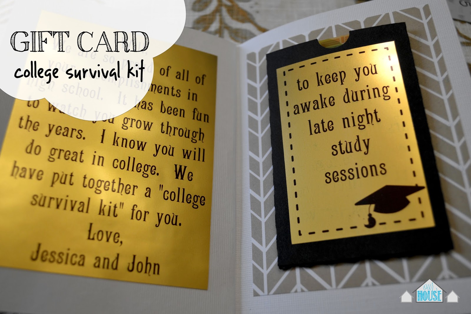 our house in the middle of our street gift card college survival