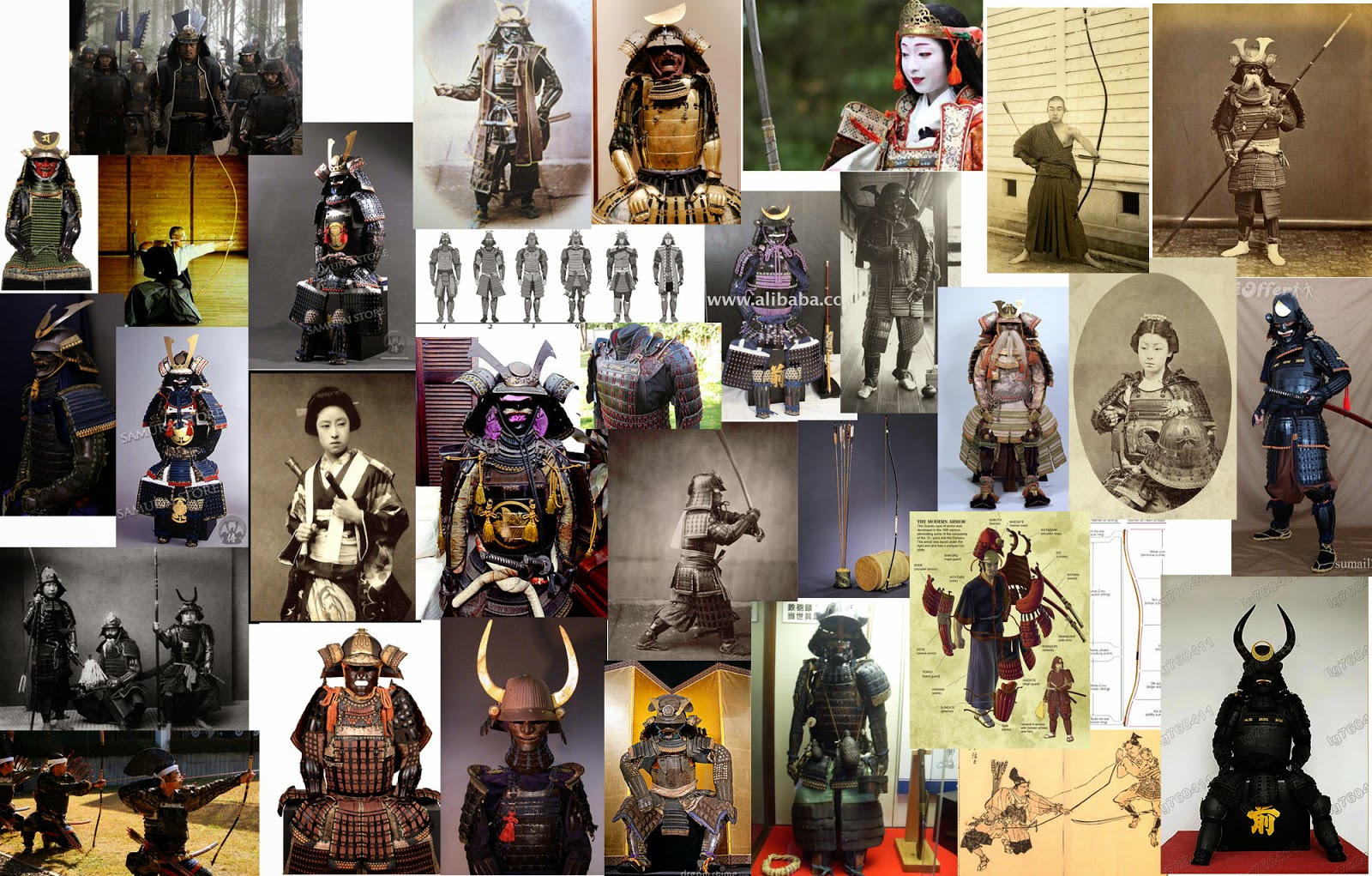 Samurai Parallel All Races Game Art: Character Dichotomy - Week 1