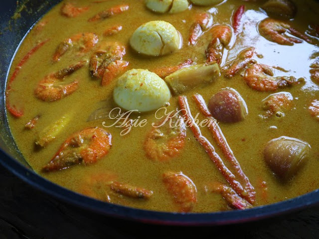 Gulai Udang Lauk Nasi Dagang Kelantan