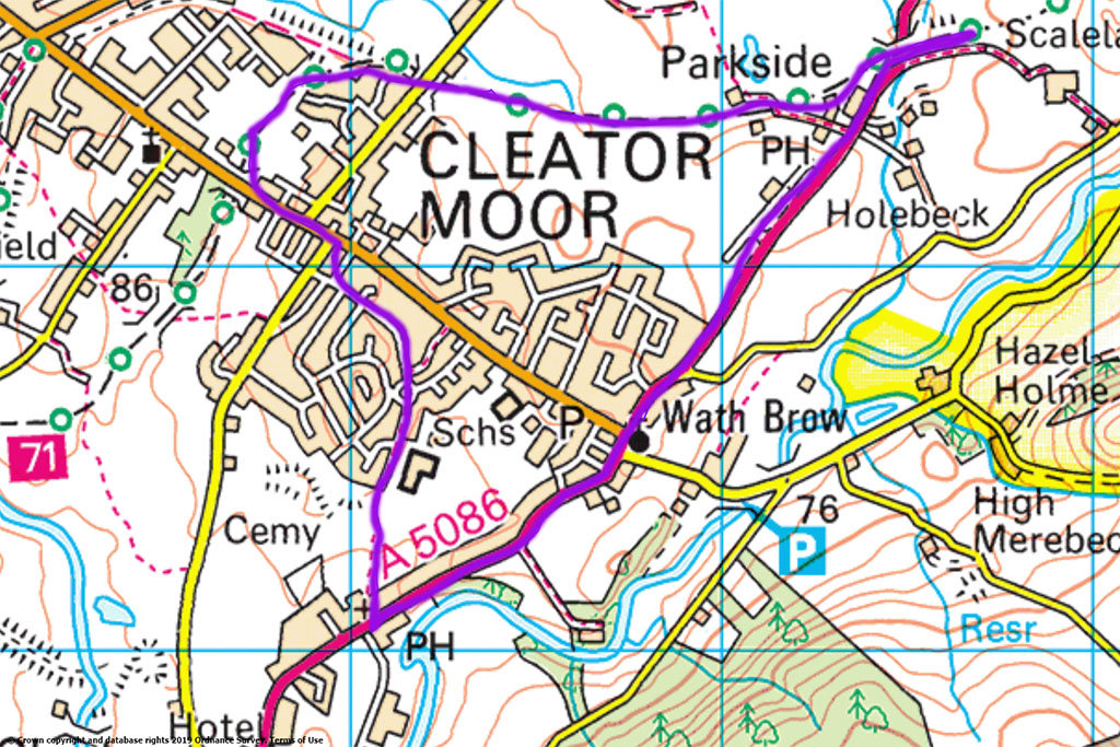 Parkside Circular 3.8 miles Cleator Moor (Little Ireland)