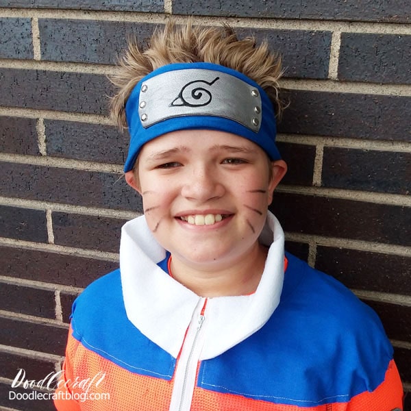 Make the perfect blue Naruto Hidden Leaf Village Ninja Headband for Halloween costume or Comic Convention cosplay geekery.