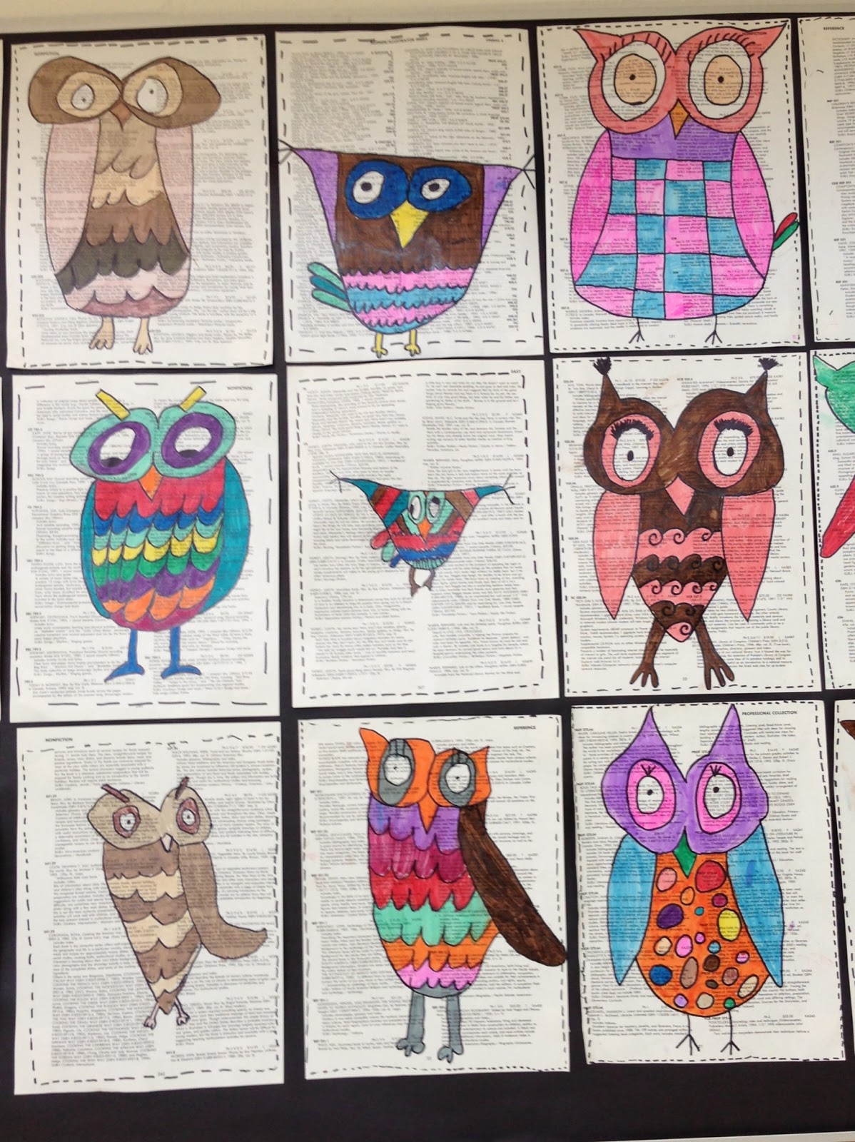 Apex Elementary Art Owl always love art