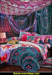 boho bohemian tapestry bedding tapestries decor chic decorating bedroom gypsy theme bedrooms ethnic hanging decorative hippie room styles themerooms hippy