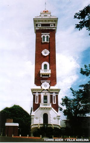 VICENTE LOPEZ- Torre Adder, estilo florentino, altura 42,50 mts., 230 escalones.-En Villa Adelina