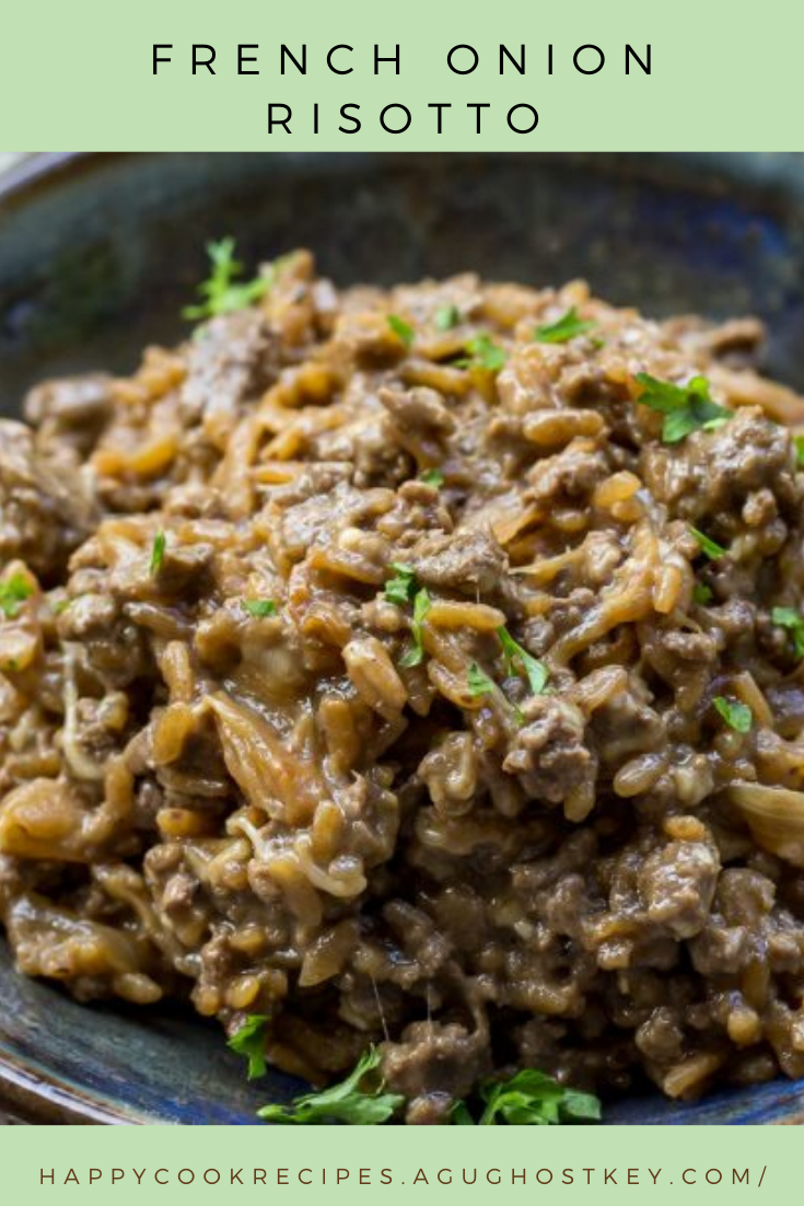 French Onion Risotto happy cook