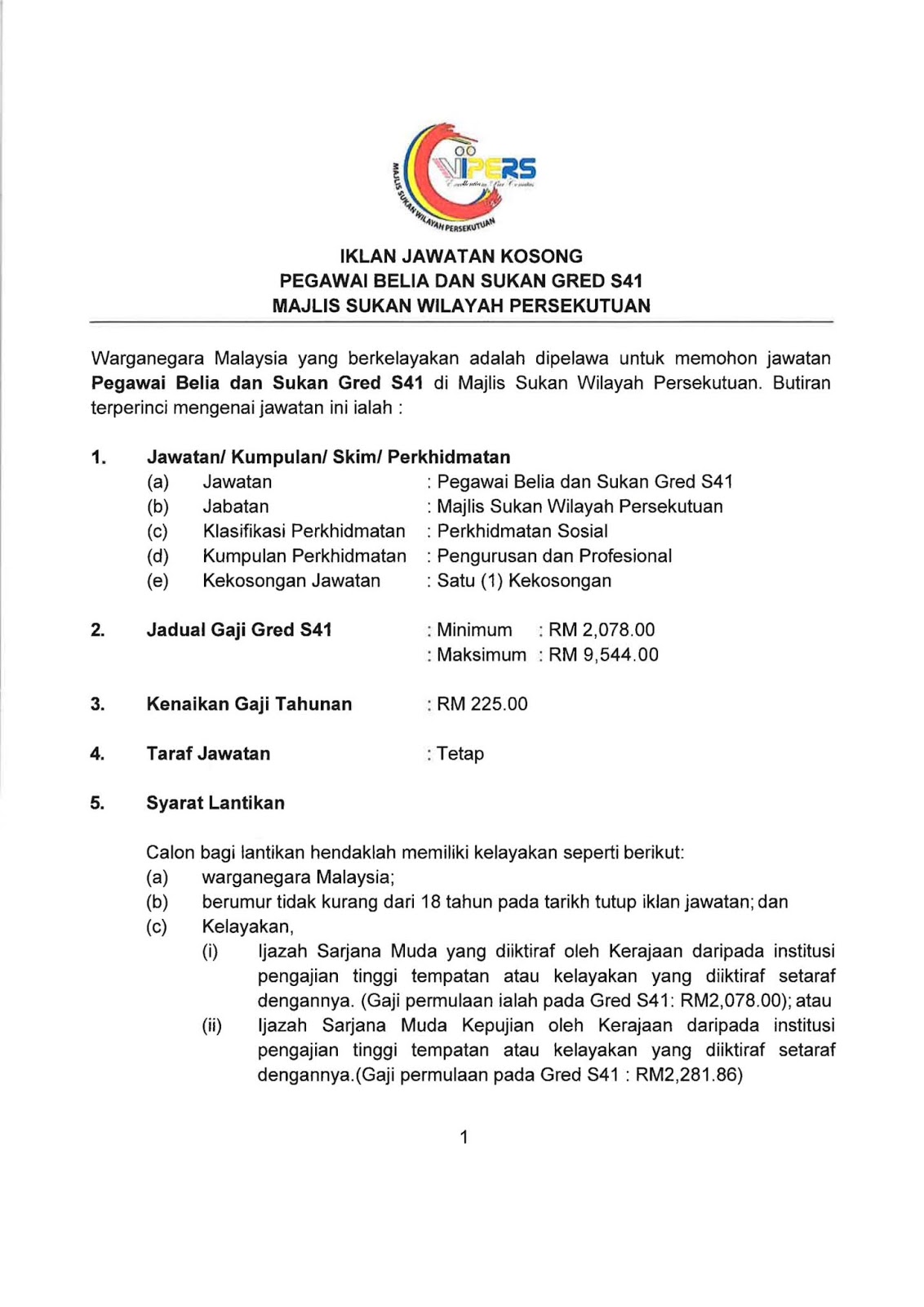 MAJLIS SUKAN WILAYAH PERSEKUTUAN