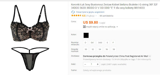 Przewodnik po zakupach biustonoszy na AliExpress jak kupić stanik z AliExpress jaki rozmiar stanika biustonosza kupić z internetu z Chin z AliExpress Aliholik Everythingaliex TelChina Doradca Jarek Aliexpress Polska PL