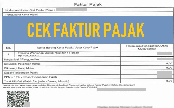 Form tanda tangan faktur pajak