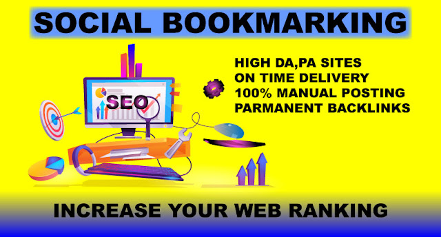 I will create manually 15 Social Bookmarking Submission with High-Quality Backlinks