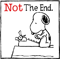 Snoopy typing Not the end