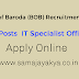 Bank of Baroda (BOB) Recruitment 2019 - 35 Posts IT Specialist Officers.