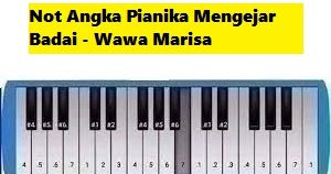 Not Angka Pianika Mengejar Badai Wawa Marisa Calonpintar Com