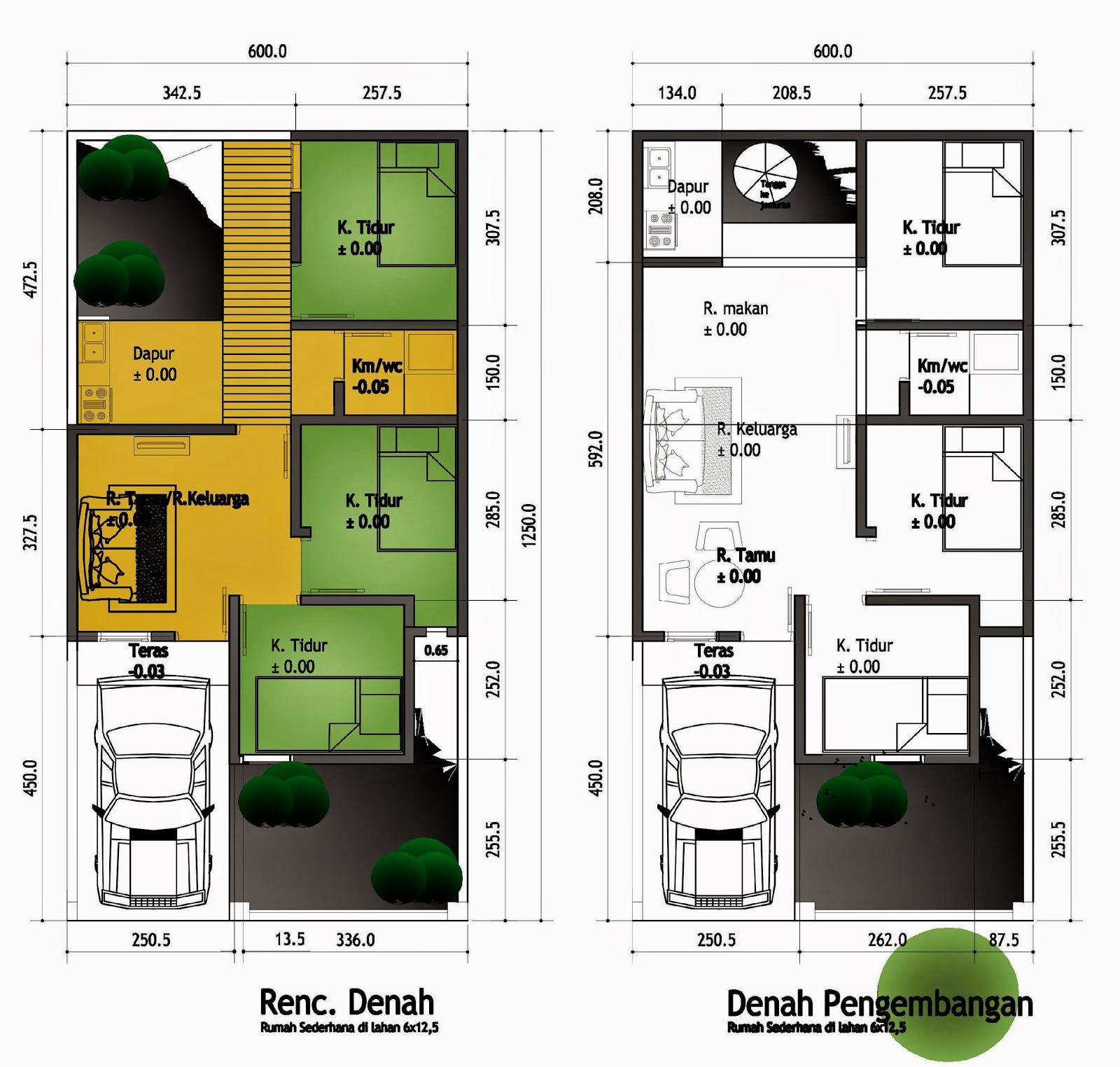 25 Baru Denah Rumah Tiga Kamar Design Info On The Web