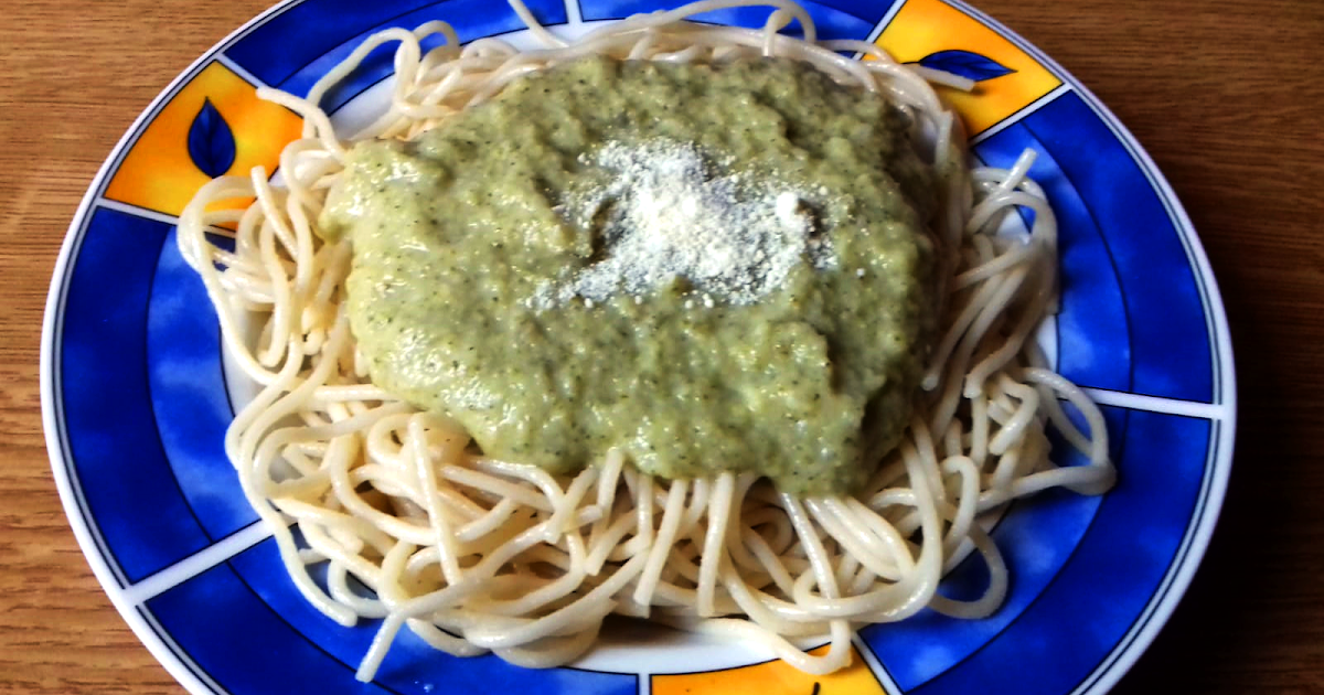 delicious Training: Spaghetti mit Brokkoli-Frischkäse-Soße