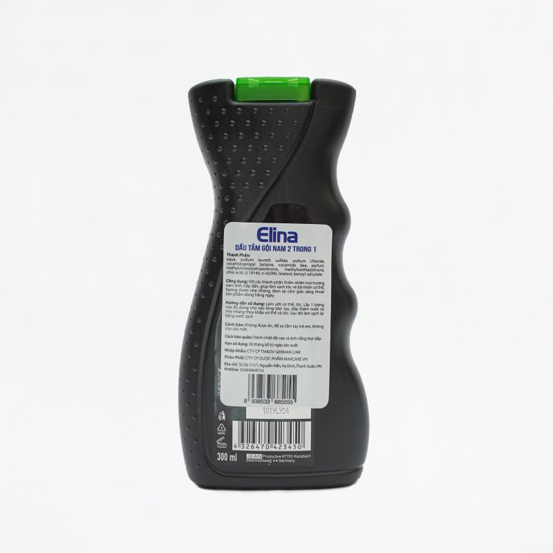 Dầu Tắm Gội Cho Nam 2 in 1 – Elina Med