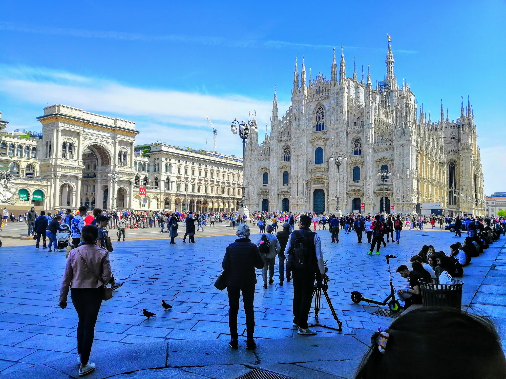 Panoramic View of Milano Duomo Cathedral