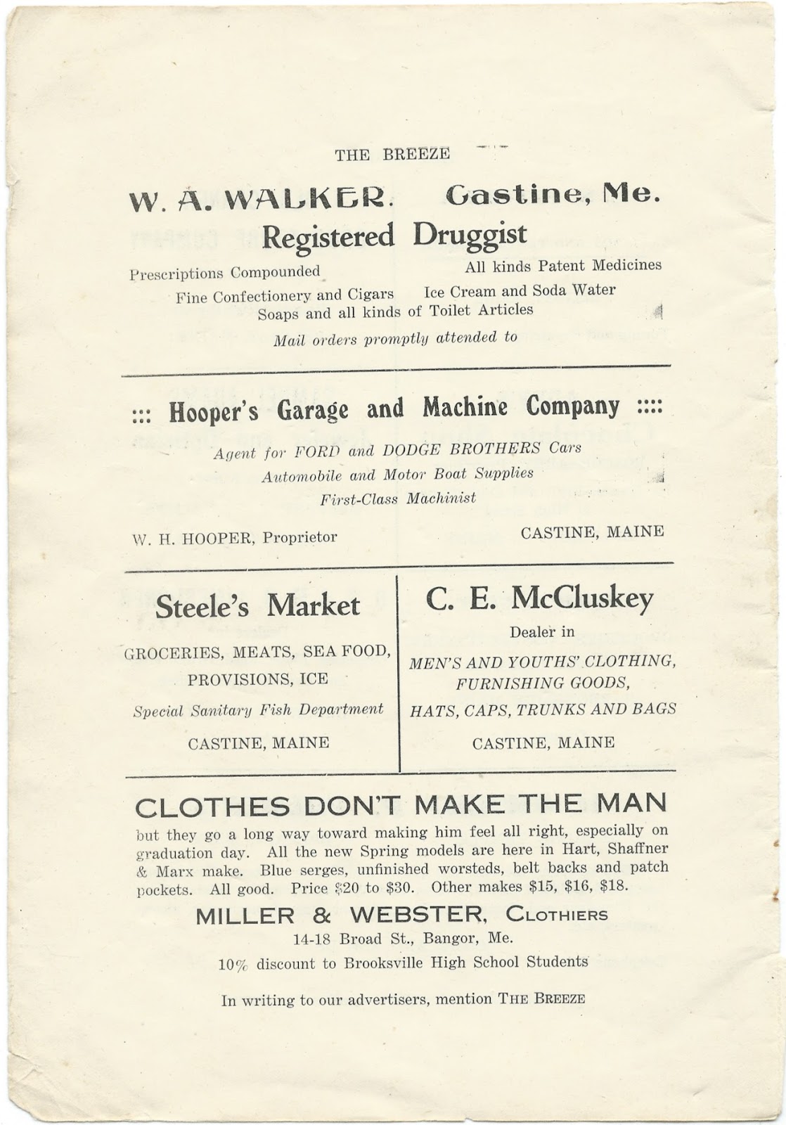 Heirlooms Reunited May, 1917, Issue of The Breeze of Brooksville High