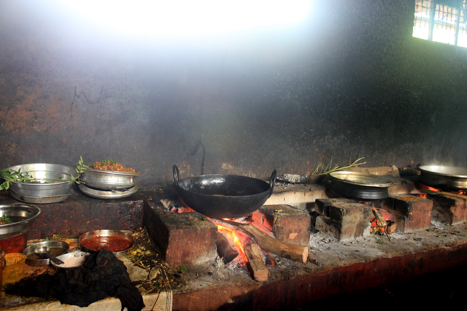 The traditional Kerala cooking, using natural fire wood...What is cooking?
