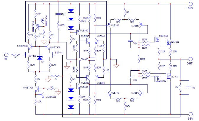 100W Mosfet Power Amplifier Circuit Image Home Wiring