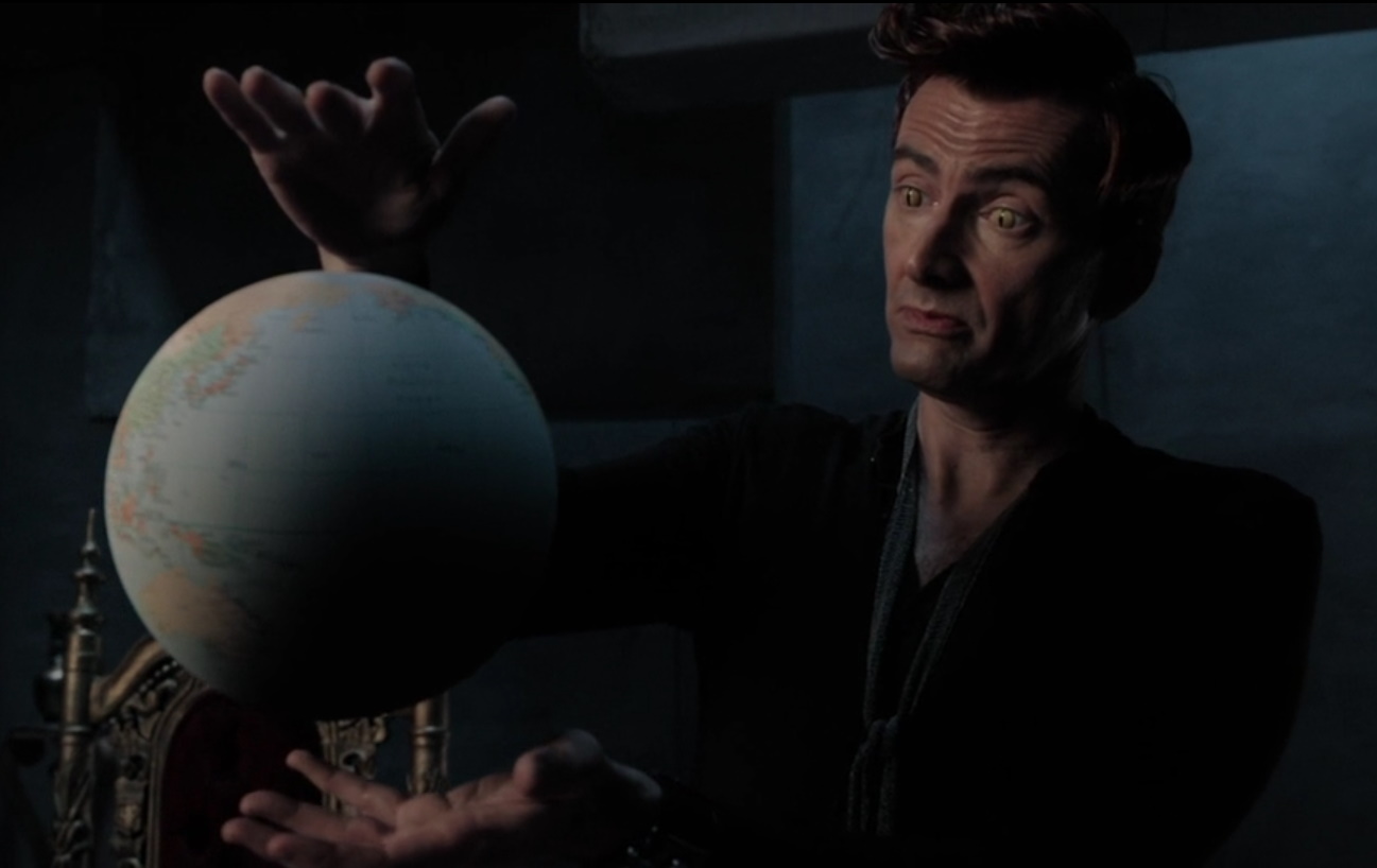 Good Omens Episode 4 Screencaps of David Tennant from fourth episode of Good Omens