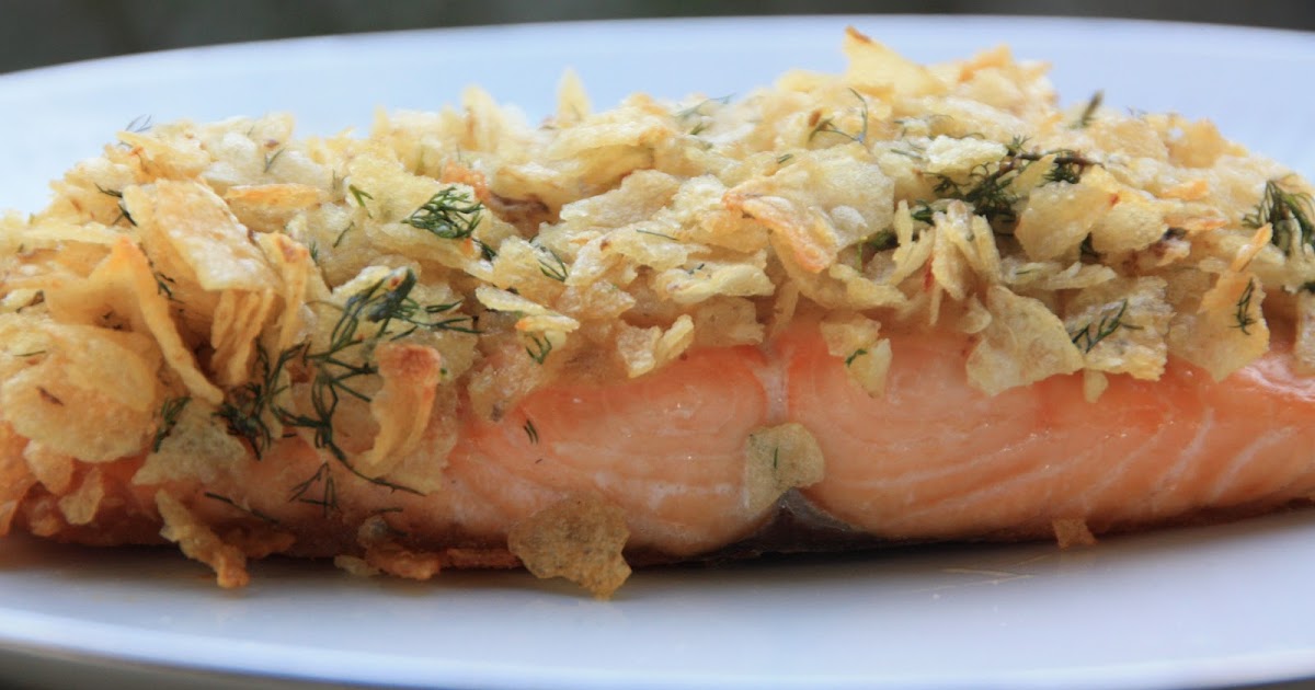 EVERYDAY SISTERS Potato Chip Crusted Salmon