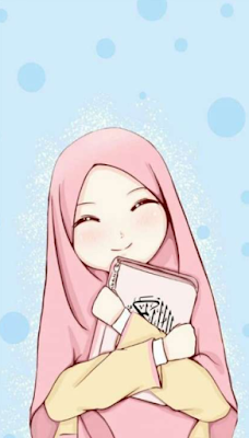 Gambar Kartun Muslimah Cantik & Comel Berhijab