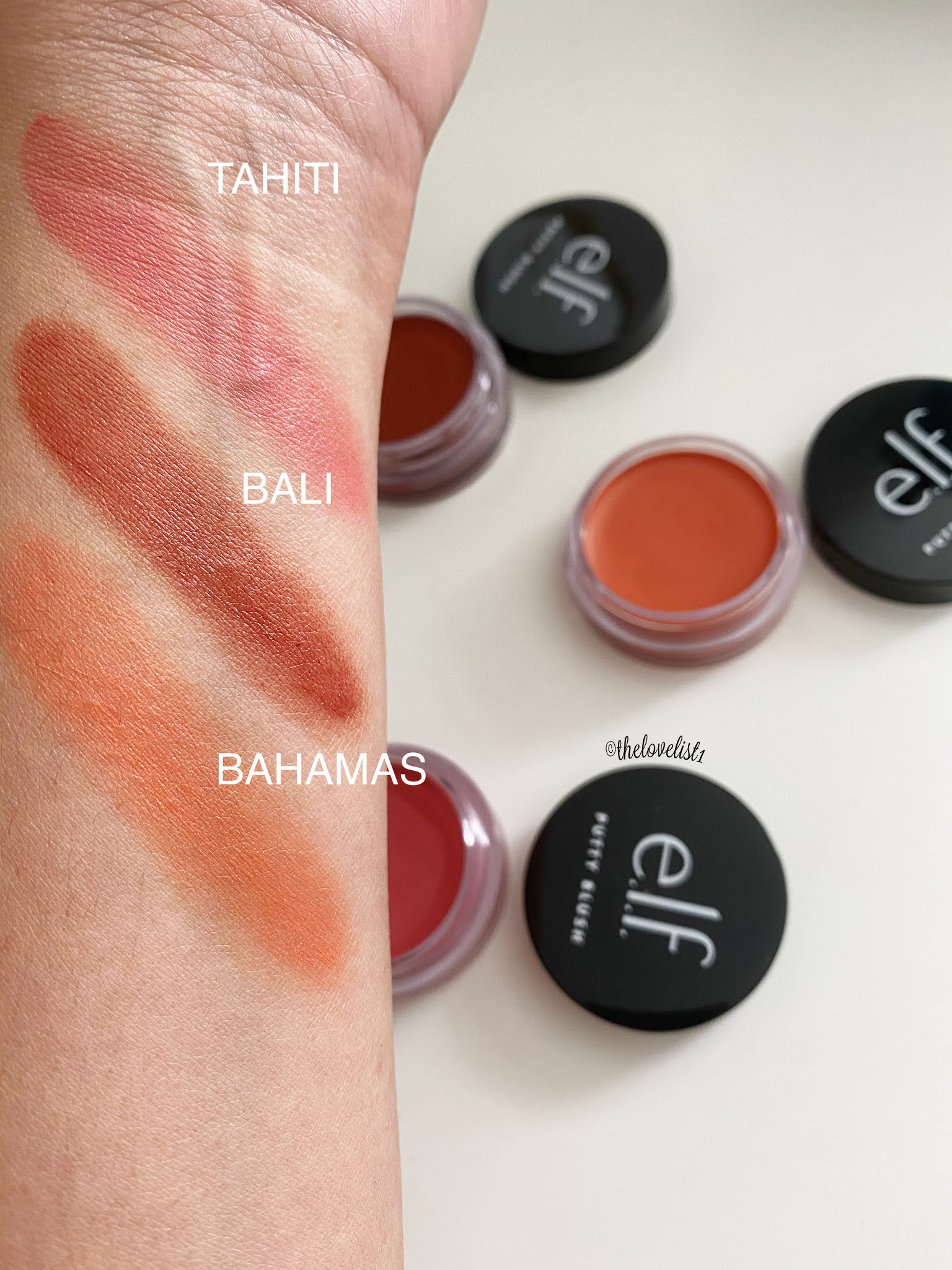 E L F Luminous Putty Blush Swatches