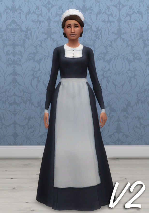TS4: 3 Maids Uniforms | History Lover's Sims Blog