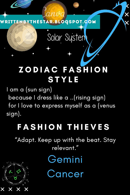 Zodiac Fashion infographic