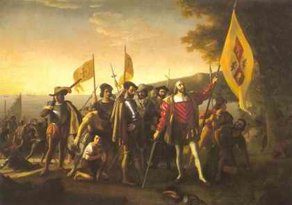 "Pendaratan Columbus"oleh John Vanderlyn "Pendaratan Columbus"oleh John Vanderlyn
