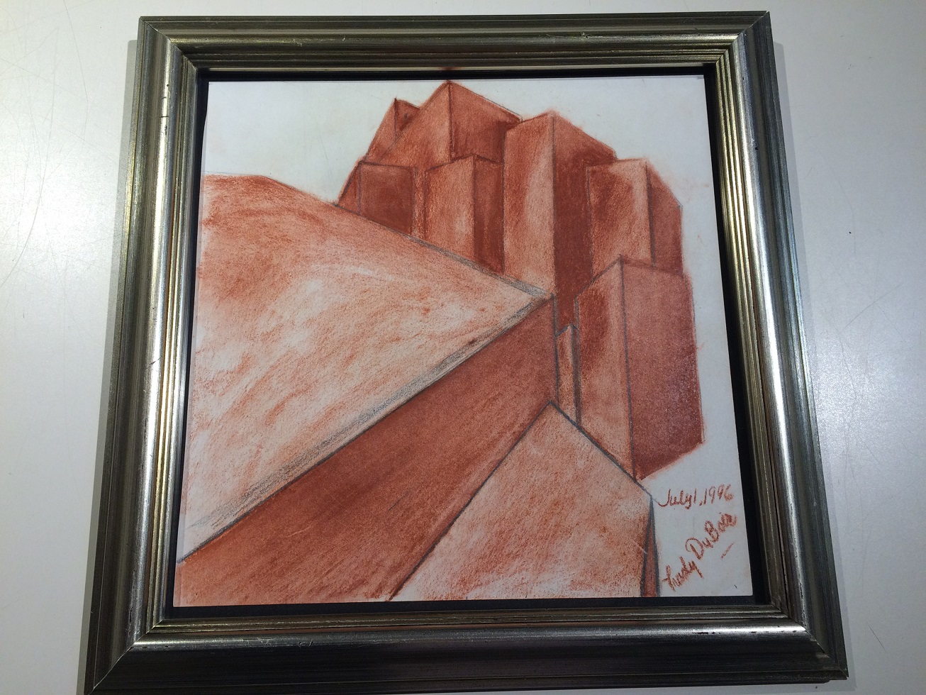 My Mom Trudy DuBois and Her Art / Artwork: Rust-Colored Rectangles