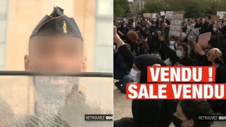 Le gendarme noir traité de « VENDU » à une manifestation antiraciste à Paris brise le silence