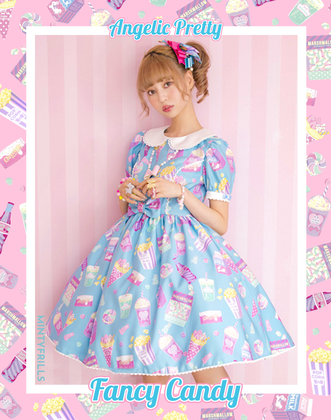 バレッタは Angelic Pretty - Angelic Pretty FANCY CANDY OP バレッタ サックスの りませんの