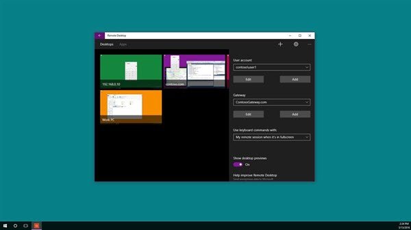App desktop remoto Microsoft