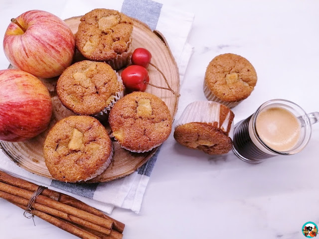 Magdalenas integrales con manzana