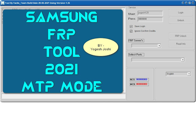 Samsung Facile TOOL Supported CPU Qualcomm, Exynos, MTK