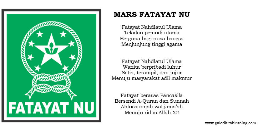 Lirik Lagu Mars Fatayat NU Lengkap Tulisan, Gambar dan