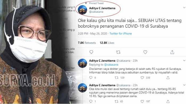 Dokter Pembongkar Kebobrokan Penanganan Corona di Surabaya akan Dihukum Dokter Pembongkar Kebobrokan Penanganan Corona di Surabaya akan Dihukum