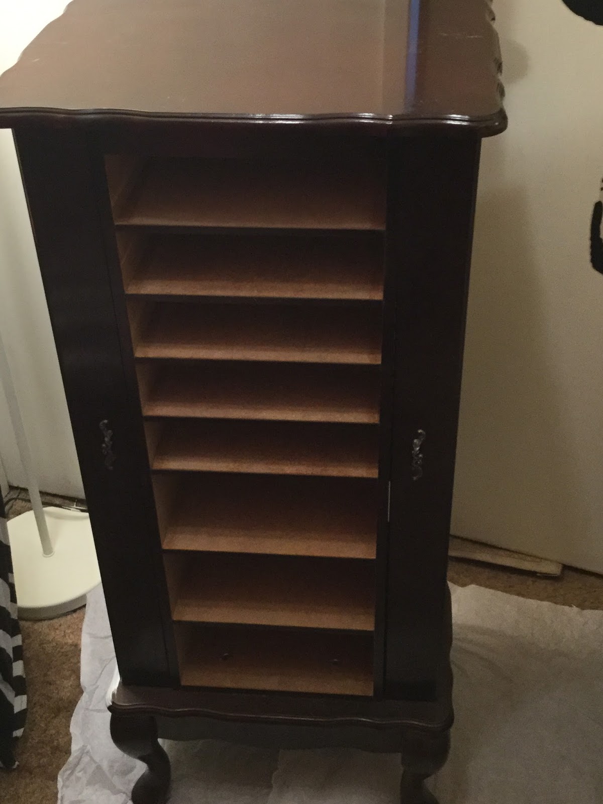 Gold Rush Gal Crafts Jewelry Armoire Redo