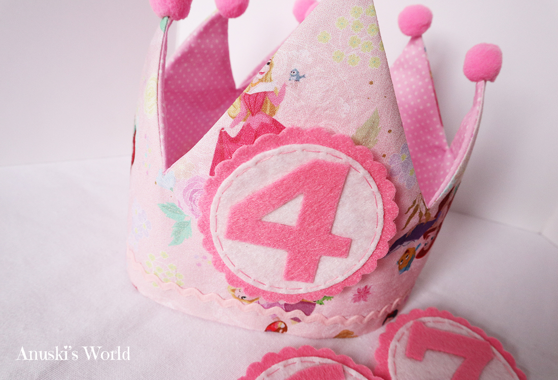 Corona cumple 4 años Princesas Disney - Anuski´s World