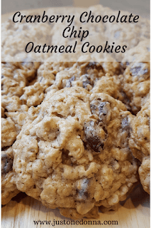 Cranberry Chocolate Chip Oatmeal Cookies