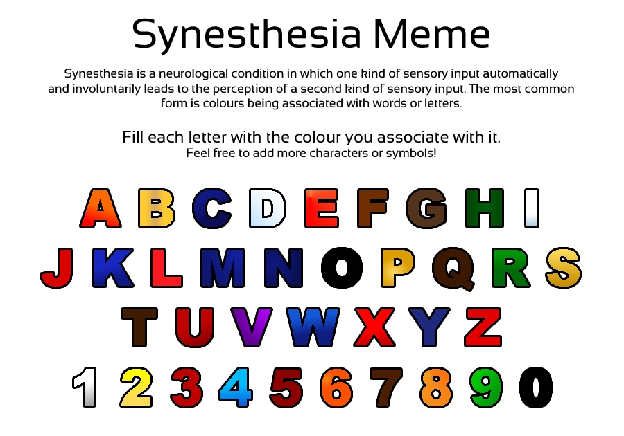 What Is Grapheme Color? , Grapheme-Color Synesthesia – VBGP