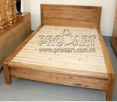 Giường đôi gỗ sồi Platform two 1.8x2m xuất khẩu Mỹ