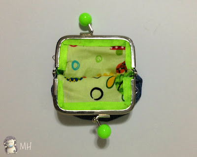 Monedero en tela vaquera