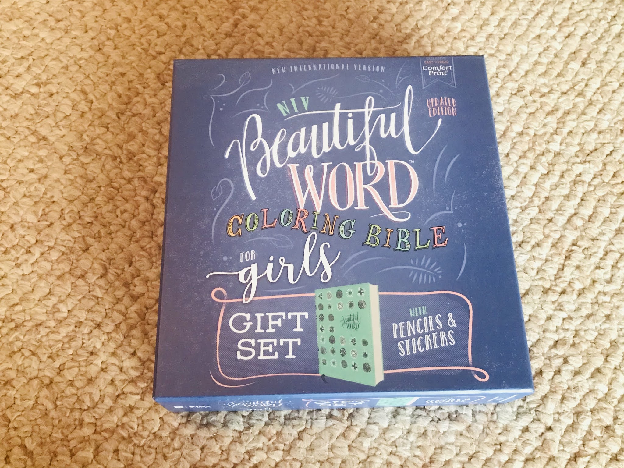 Niv, Beautiful Word Coloring Bible For Girls Pencil/sticker Gift