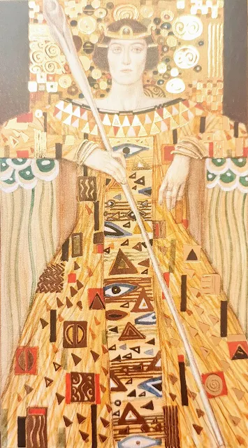 Knight of Wands - Golden Tarot of Klimt